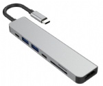 USB C Hub to HDMI+USB *2+PD+C+SD+TF  7 in 1